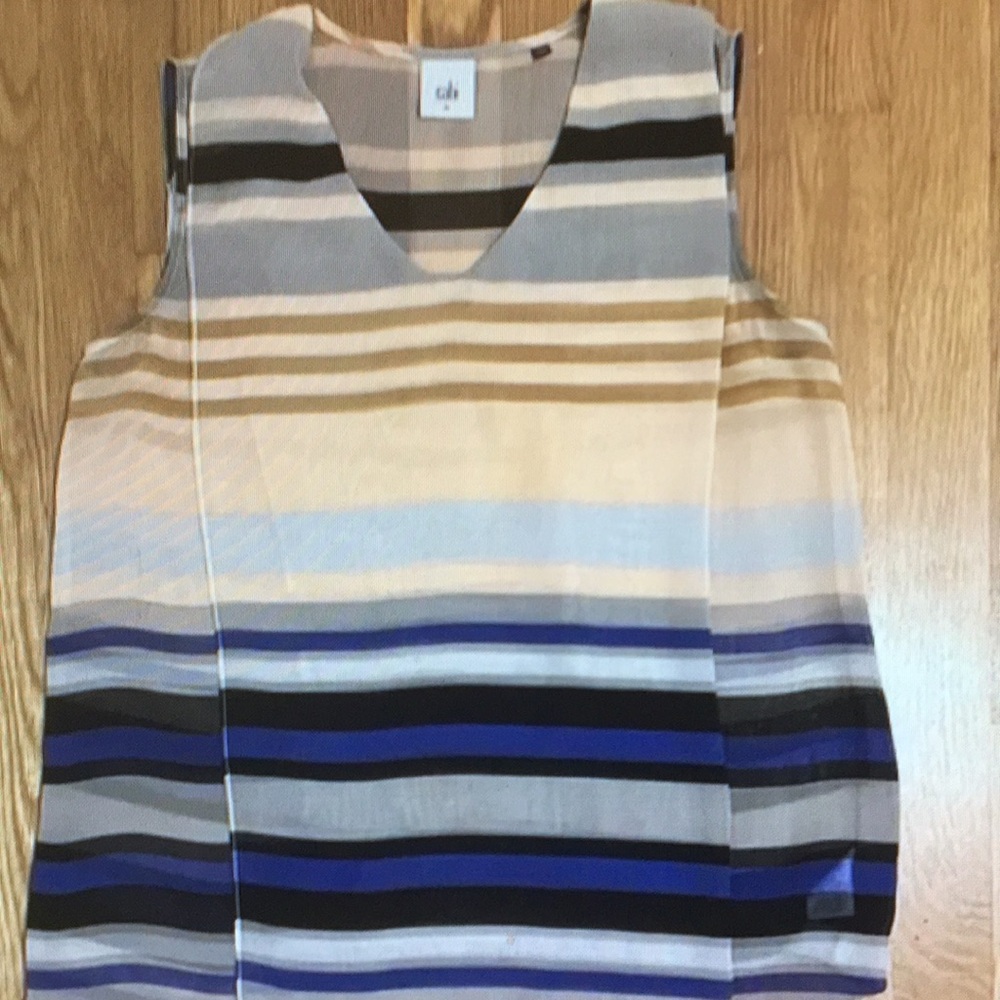 Multicolored Sleeveless Boxy Blouse